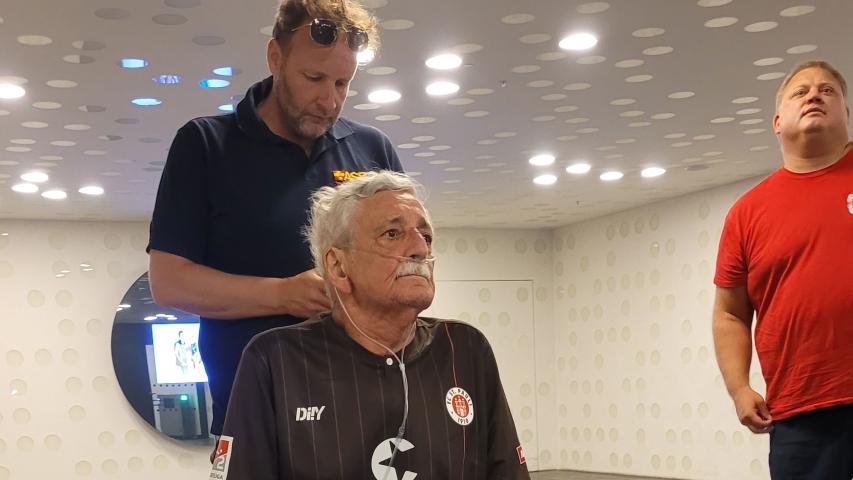 Rüdiger im Rollstuhl